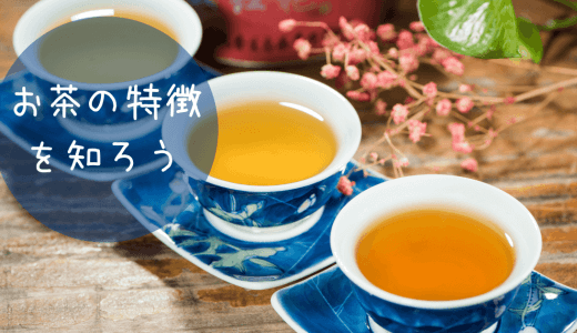 紅茶・緑茶・烏龍茶の特徴を知ろう！「渋みの紅茶」・「うま味の緑茶」・「香りの烏龍茶」それぞれの特徴