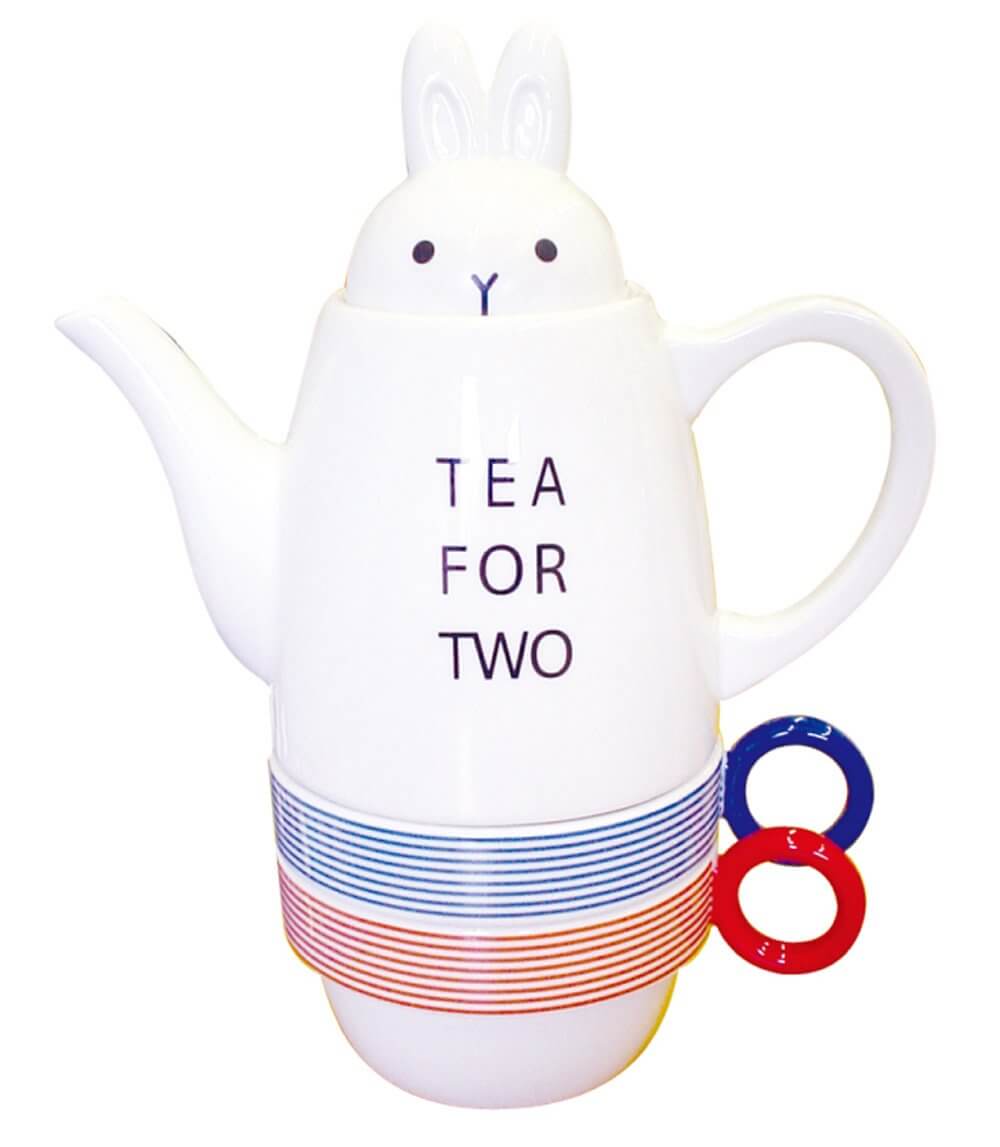 20代の紅茶好きにおすすめなティーセットのプレゼント4：紅茶のティーセット Shinzi Katoh アニマルティーフォーツー ウサギ
